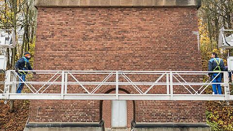 Instandhaltung von Befahranlagen an der Göltzschtalbrücke