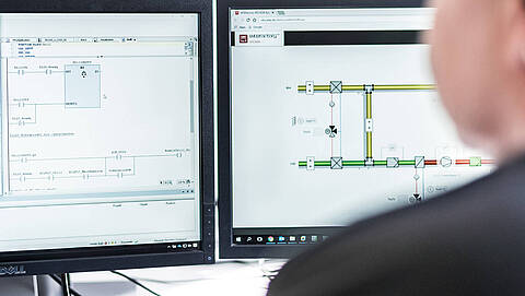 PLC programming with modern standards from ABB, Siemens or Phoenix Contact 