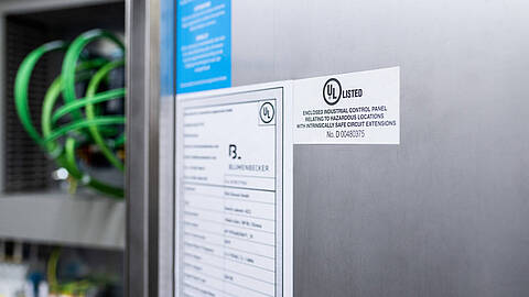 UL-Normen im Schaltanlagenbau Nach UL-Norm zertifizierter Schaltschrank