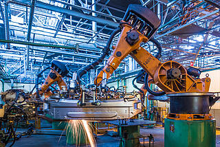 Industrial robotics welding application 