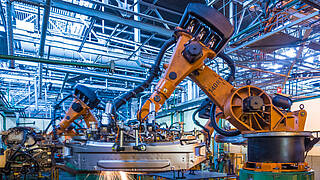 Industrial robotics welding application 