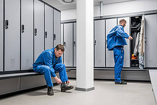110 new lockers in the adjoining room