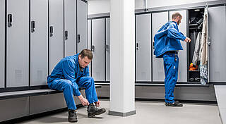 110 new lockers in the adjoining room