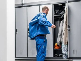 110 new lockers in the adjoining room