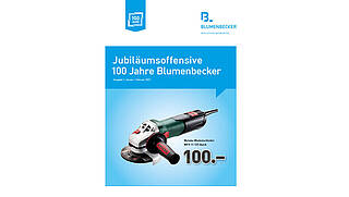 Cover der Jubiläumsoffensive - 100 Jahre Blumenbecker