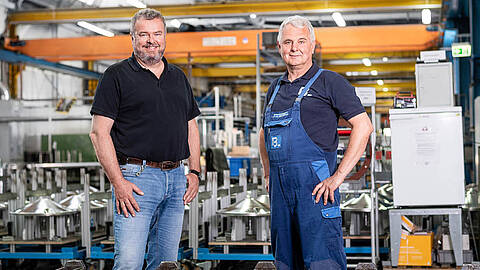 Miele Professional Competence Centre in Lehrte Michael Arning and Carsten Manthey at the Miele Professional Competence Centre in Lehrte.
