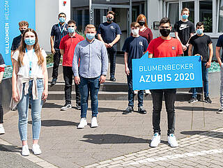 Neue Auszubildende 2020 bei der Blumenbecker Gruppe