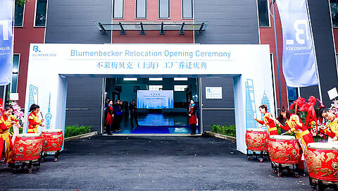 Opening ceremony at Blumenbecker in China