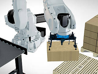 Robotic palletizing and depalletizing