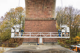 Fassadenbefahranlage an der Göltzschtalbrücke