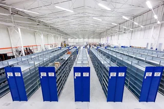 Storage shelves