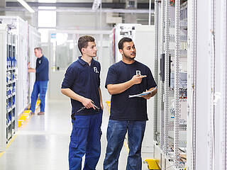 Switchgear construction staff