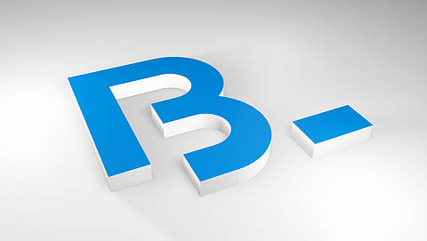Company logo Blumenbecker in 3D