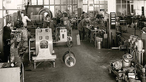 Old armature winding Old armature winding in Beckum