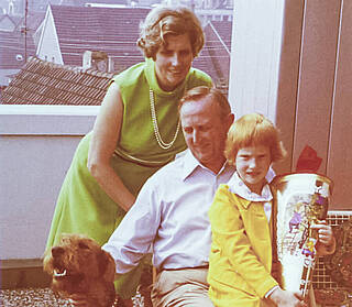 Family image with Bernhard, Gisela and Astrid Blumenbecker