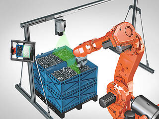 Bin Picking industrial robotics application