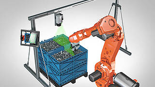 Bin Picking industrial robotics application