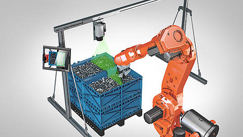 Bin Picking industrial robotics application