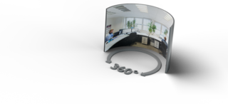 360-degree shot of the employees' workplaces