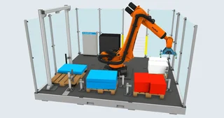 Simulation of robotic palletizing 