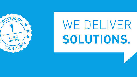 1 like a promise Our brand promise: We deliver solutions