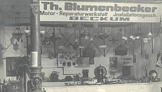 Showroom for luminaires and electrical appliances Commercial building in Wilhelmsstraße 1939