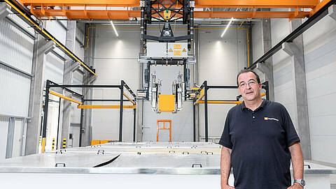 New crane systems in production hall New crane systems for customer AIB Kunstmann