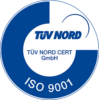 Logo of the certificate ISO 9001