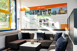 Job Wall at the Talent Company in Beckum