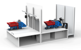 Schienengebundene Transportmaschinen - 3D-Modell