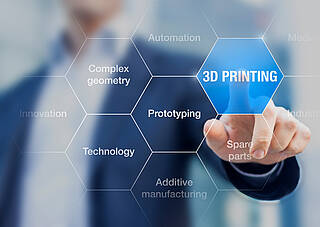 Components from the 3D printer