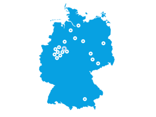 Karte Blumenbecker in Deutschland