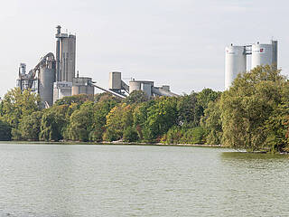 Blick auf die Zementindustrie in Beckum