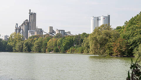 View of the cement industry in Beckum