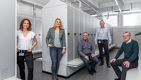 187 Meter Garderobenschränke Projektübergabe bei der Voith Group in Garchingen