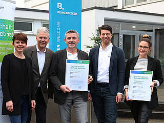 Kooperation mit der Sekundarschule in Beckum - Gruppenfoto