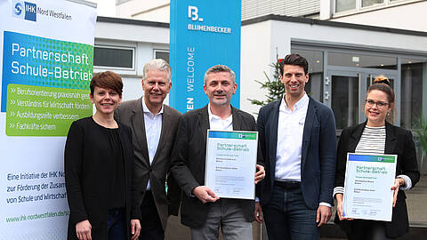 Kooperation mit der Sekundarschule in Beckum Kooperation mit der Sekundarschule in Beckum - Gruppenfoto