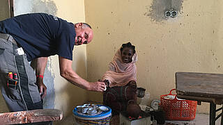 Besuch in Mutter-Kind-Klinik in Eritrea