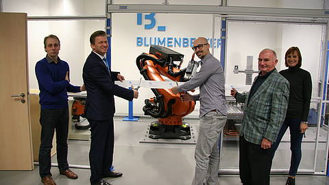 Opening ceremony of our robotic machining laboratory in Brno