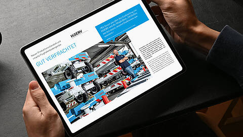 The company magazin SOLUTIONS of the Blumenbecker Group